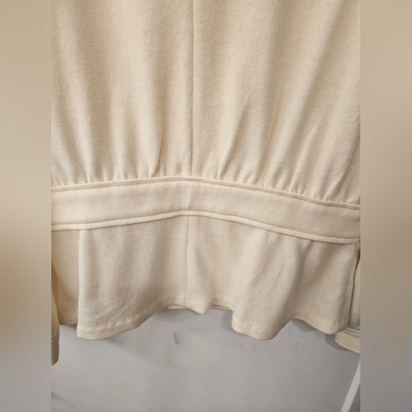 NWT - Banana Republic Wool Off White Double Breasted Sweater Blazer- Size XL - Picture 7 of 8